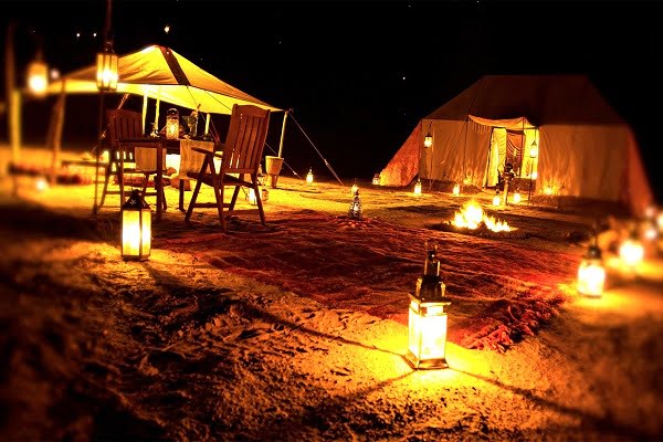 Camel safari with camp stay