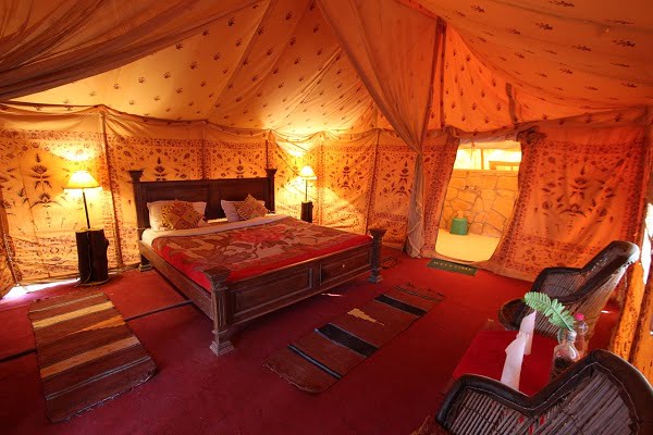 luxury stay at desert camp