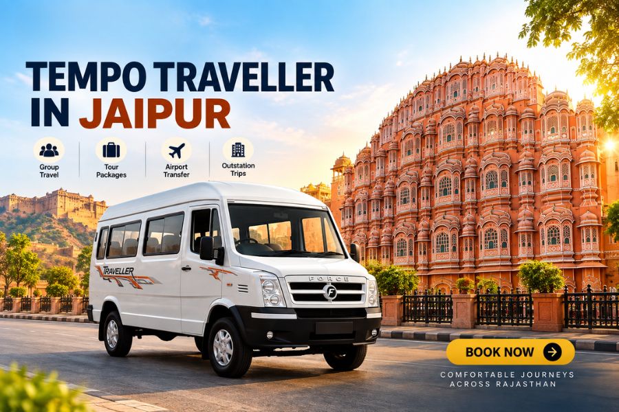 tempo traveller rental in jaipur from maharana cab